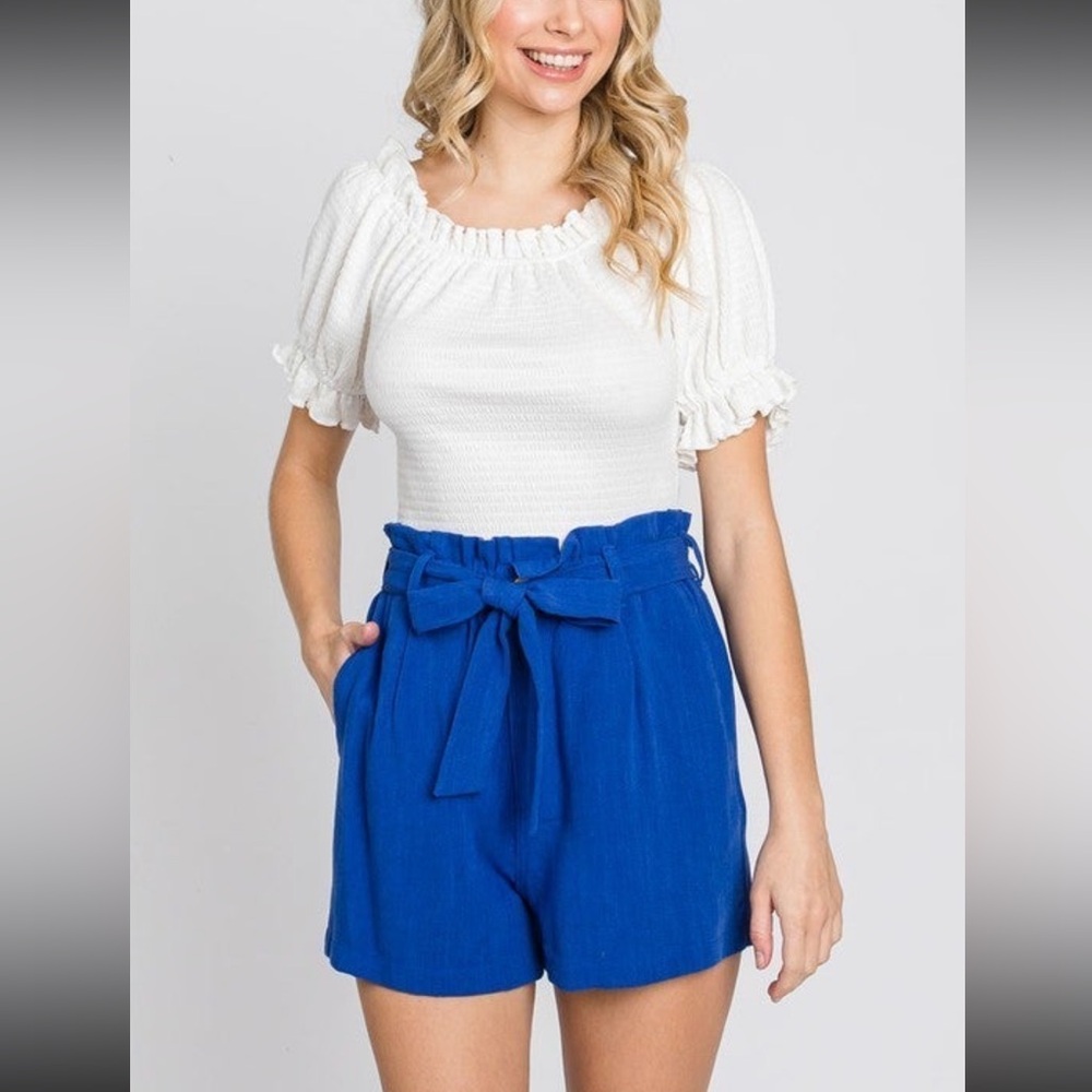 Royal linen shorts, size L